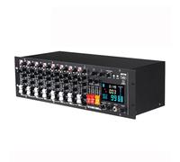 Mezclador de audio con preamplificadores de 9 canales, pantalla digital, entrada MP3, Bluetooth, efector DSP 99 integrado, alimentación fantasma de 48 V para transmisión