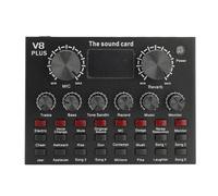 Mezclador de Audio con Tarjeta de Sonido en, Interfaz de Audio para Podcast con Micrófono, Tarjeta de Sonido Bluetooth 5.0 para Karaoke para YouTube, Transmisión en,