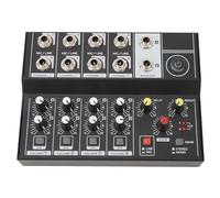 Mezclador de Audio, Consola de Mezcla de 8 Canales con Cable de Carga, 2 Modos 1200 MAh Digital USB Bluetooth Reverb DJ Mezclador de Audio para PC Karaoke Stage Studio Grabación