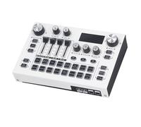 Mezclador de Audio, Consola Mezcladora de Placa de Sonido USB, Alimentación Fantasma de 48 V, Interfaz XLR, Mezclador Digital para Podcast, Grabación