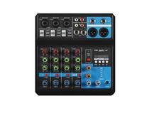 Mezclador de Audio Consola Mezcladora De Tarjeta De Sonido HD A4 A5, Mezclador De Audio Profesional De 4 Y 5 Canales For Transmisión En, Equipo De Audio DJ(Color:A5)