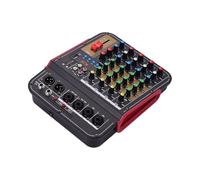 Mezclador de audio, Consola mezcladora digital de 4 canales TM4, profesional con alimentación fantasma de 48 V incorporada y función BT