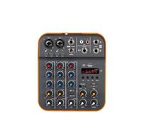 Mezclador de audio, Consola mezcladora DJ D4M de 4 canales con alimentación fantasma, USB DJ, 5 V, consola de alimentación personalizada for PC, instrumentos musicales for cantar