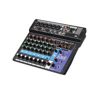 Mezclador de audio, Consola mezcladora profesional de 8 canales A8 con soporte for Bluetooth, interfaz alimentación USB 48 V for grabación fiestas