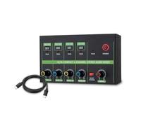 Mezclador de audio de 4 canales Profesional de bajo ruido de bajo ruido Conjunto de línea estéreo con modificación de modo de micrófono de línea para músicos Podcasters Home