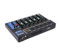 Mezclador de audio digital Bluetooth, mezclador de audio de 7 canales Live Studio, conexión USB Sound DJ Console Amplifier, Consola Sound Mixing Console Bluetooth Mixing Mixing Mixing Console Mixing