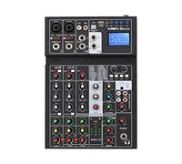 Mezclador de audio, E6 6 Channel Bluetooth 24 Dsp effect USB Record Computer Karaoke Party Studio Mobile Live Broadcast Audio Mixer