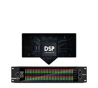 Mezclador de audio Ecualizador gráfico 2U, controlador de efectos equilibrado de 31 bandas, procesador mezclador Digital DJ, etapa eliminadora de retroalimentación DSP Bajo nivel de ruido