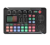 Mezclador de audio, Equipo de DJ, micrófono, tarjeta sonido, consola, Kit estudio, Cable, teléfono, mezclador voz en vivo, F998 Para karaoke(Only Sound Card)