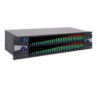 Mezclador de Audio estéreo Dual, Ecualizador de 31 Bandas 2u Ecualizador gráfico Controlador de Efectos DJ Procesador Mezclador Digital Dsp Eliminador de retroalimentación con Indi