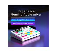 Mezclador de Audio G1, Sintonizador, Ordenador para Juegos, Tarjeta de Sonido, Iluminación RGB, Ordenador, Teléfono Móvil, Transmisión en Vivo,