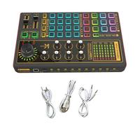Mezclador de audio, interfaz de audio con mezclador de DJ, efectos de tarjeta de sonido en vivo y cambiador de voz, equipo de grabación de podcasts