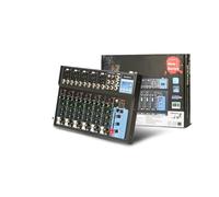 Mezclador de audio, Interfaz de mezclador USB de 4-7 canales y 24 DSP, tarjeta de sonido de consola de mezcla portátil, tarjeta de sonido for grabación de DJ en PC(MG07BT)