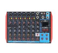 Mezclador de audio, Live Card USB Sound Mixing Console PC Laptop DJ Mixer Stage Studi Sing Effector 6.5 Two-in-one Para guitarras, bajos y teclados
