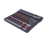Mezclador de audio Mezclador de 8 canales, mezclador digital de karaoke con USB Canal DJ,Puede ser compatible con TV, ordenador portátil, etc.