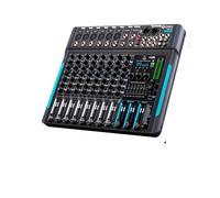 Mezclador de audio, mezclador de 99 Dsp, controlador DJ, 10 canales, mezcla de grabación de reverberación con Bluetooth 5.0, rendimiento profesional-THSDXC84295