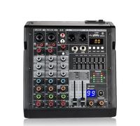 Mezclador de audio Mezclador de audio de 4 canales 99 DSP Independiente 48V Phantom Power Bluetooth 5.0 Play