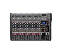 Mezclador de audio, Mezclador De Audio Studio 48V 6 8 12 Canales USB DJ Consola Mezcla Sonido Monitor Para Karaoke para transmisión(12 Channels)