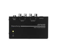 Mezclador de audio, Mezclador de línea de 4 canales de ruido ultrabajo mejorado DX400 Mini mezclador de sonido Fuente de alimentación DC5V Fácil operación Dropshipping(DP400)