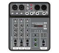 Mezclador de audio, Mezclador De Sonido Portátil Alta Definición, Audio Profesional 4 Canales, Utilizado For Transmisión En, Equipo For DJ para transmisión en vivo, podcasting, PC