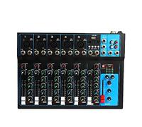 Mezclador de audio, Mezclador de sonido profesional Escenario de escritorio Estudio en vivo Mini mezclador Consola de mezcla de sonido USB DJ KTV Calidad de audio