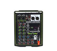 Mezclador de audio, Mezclador pequeño profesional de 4 canales 99 DSP consola grabación Digital mezclador teléfono móvil transmisión en vivo computadora hogar KTV Para estudio de karaoke