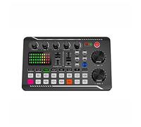 Mezclador de audio, Mezclador Tarjeta de sonido en vivo MIC Micrófono Teléfono móvil Cambiador de voz for grabación de transmisión KTV Juego Música Para guitarras, bajos y teclados