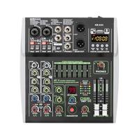 Mezclador de audio Mini consola mezcladora de sonido de 4 canales apta for Bluetooth 99 efectos DSP reproducción de computadora USB