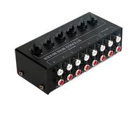Mezclador de audio, Mini mezclador pasivo estéreo de 6 canales CX600 Mezclador multicanal profesional for uso en y en estudio for mini mezclador en