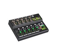 mezclador de audio, Mini portátil de 10 canales DJ Controlador de audio expansor, cambie entre estéreo y mono, for la etapa de múltiples dispositivos, banda. Fácil de usar y controlar, compatible con