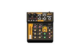 Mezclador de audio, OTG Metal Mixer DJ Console Mini6 With Bluetooth 48V Power Delay Repaeat Effect For Sound Mixing PC Recording Para estudio de karaoke(Mini4 OTG)
