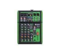 Mezclador de audio para DJ Consola mezcladora DJ con efecto digital 99DSP, alimentación Phantom de 48 V, USB, MP3 for grabación en PC(DI-4UX 4 Channels)