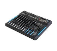 Mezclador de audio para DJ de 10 canales, sistema de consola de soundboard, mezclador de audio DJ, mezclador de audio estéreo con 10 canales, para escenario KTV, profesional, fiestas de grabación