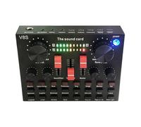 Mezclador de audio para streaming, mezclador de tarjeta de sonido - Tarjeta de cambio de voz - Práctica tarjeta de cambio de voz, controlador de audio DJ compacto para rendimiento desde