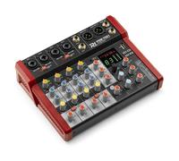 Power Dynamics PDM-Y601 Mezclador de audio 6 canales. Mesa de mezclas con Bluetooth, alimentación phantom de 48 V, USB-C. Mezclador de audio para estudio, 99 efectos DSP, 24 bits, 48 kHz, Jack, XLR