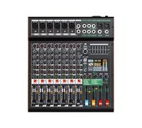 Mezclador De Audio Profesional, Consola De DJ De Grupo Dual De 8 Canales, Mezcla De 48 V, Alimentación Fantasma, USB For Grabación De Barra De Escenario