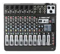 Mezclador de audio profesional de 8 canales, placa mezcladora de sonido Phenyx Pro DJ con AUX flexible, BUS, enrutamiento SUB, 16 DSP, transmisión BT y grabación de PC USB-B, consola de mezcla para