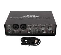 Mezclador De Audio Profesional, Placa De Sonido Digital USB, Tarjeta De Sonido En Vivo E Interfaz De Audio, Computadora Externa, Teléfono Móvil