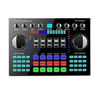 Mezclador de Audio Profesional, Tarjeta de Sonido portátil Bluetooth K1 Live con Volumen Ajustable para grabación de música, Karaoke y Canto.