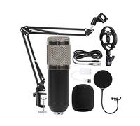 Mezclador de audio, Soporte de micrófono condensador 3. 5 mm Audio USB V8 Tarjeta sonido shell Metal Computadora teléfonos móviles en vivo K Song Recording(Black Silver USB C)