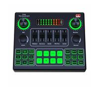 Mezclador de audio, Tarjeta De Sonido HD, Tarjetas De Sonido En, Mezclador De Audio Externo For Transmisión, Grabación En Casa, KTV, Juego, Música, Canto, PC Y Teléfono Para guitarras, bajos y teclad