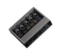 Mezclador de audio, Tarjeta de sonido profesional Q-16 con monitor de guitarra eléctrica, grabación en, transmisión for cantar, computadora, PC, estudio