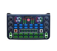 Mezclador de audio, Tarjeta de sonido Versión en inglés Mezclador de tarjetas de sonido profesional for transmisión KTV Mezclador de sonido en HD X(X60-800black)