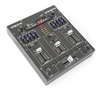 Vonyx STM2270 Mezclador DJ de 2 canales Bluetooth, mezclador de audio con reproductor MP3 USB, con efectos, crossfader, conexión para micrófono, talkover, DJ, músico, discoteca, bar, hostelería