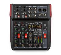 Mezclador de audio Vonyx VM-KG06 6 canales Bluetooth ecualizador 3 bandas