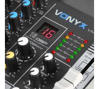 Mezclador de audio Vonyx VMM-K402 4 canales Bluetooth ecualizador digital