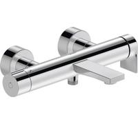 Mezclador de bañera Duravit Tulum, a la vista, con válvula desviadora, TU5230000, TU5230000010, Color: cromo