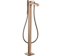 Mezclador de bañera hansgrohe AXOR Citterio, de pie, incl. accesorios, proyección 200 mm, 39440300, Color: Oro rojo pulido