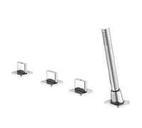 Mezclador de bañera Steinberg serie 230, 4 agujeros, uso con desagüe/desbordamiento, 2302480