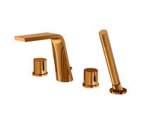 Mezclador de bañera Steinberg Serie 260, montaje en el borde de la bañera, 4 agujeros, proyección de 200 mm, 2602400RG, Color: Oro rosa